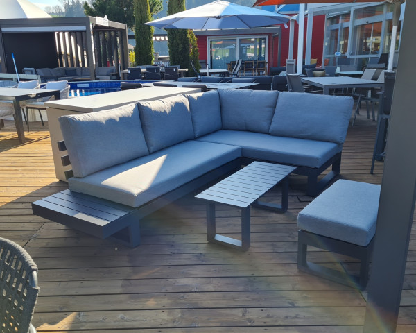 Garten Lounge Set Links Ibiza Lava/Mist Grey - bowi.ch