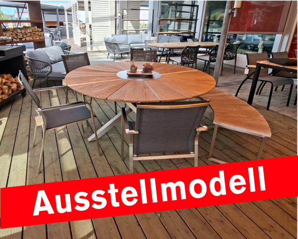 Ausstellmodell Gartentisch Set Oryx - Esapnyol Rund 160 - bowi.ch