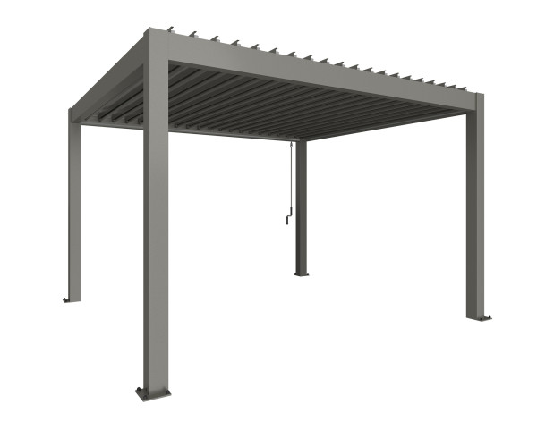 Biohort Pergola 3 x 3.5 m quarzgrau-metallic - bowi.ch