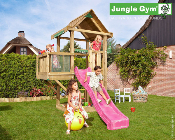 Spielturm House mit Balcony Modul Jungle Gym im Garten - bowi.ch