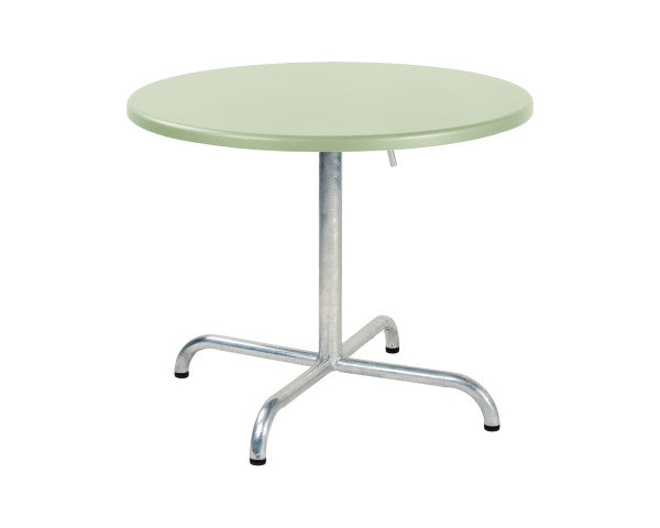 Salontisch Davos Ø 75 cm Pastellblau / Feuerverzinkt von Schaffner - bowi.ch