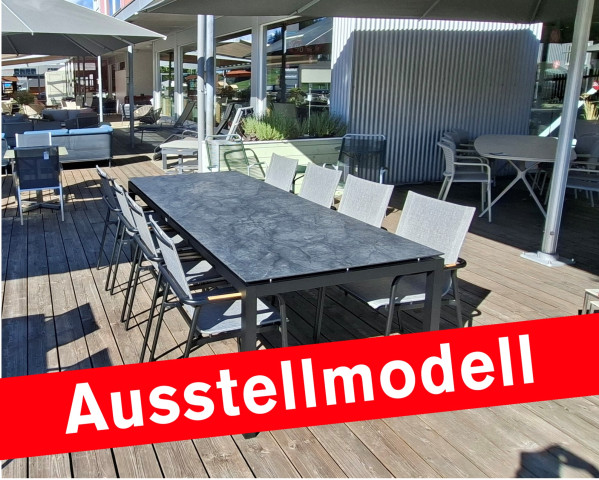 Ausstellmodell Gartentisch Set Allround - Vento Dark Marble 250 - bowi.ch