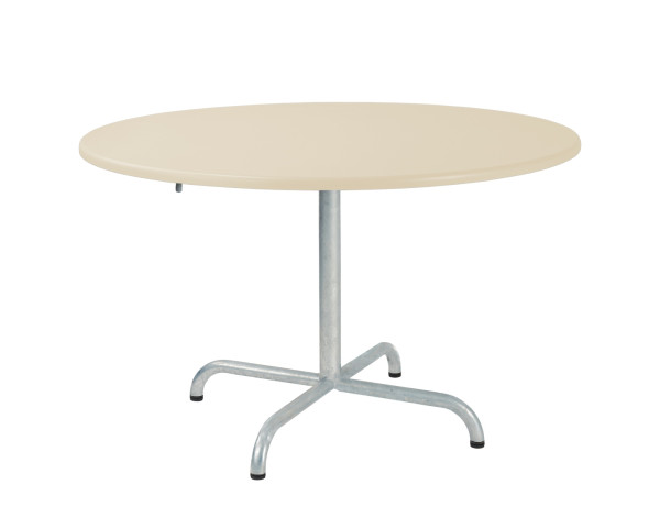 Salontisch Davos Ø 75 cm Pastellsand Feuerverzinkt - bowi.ch