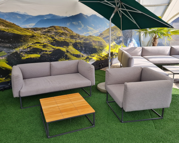 Garten Lounge Set Maya Fog Sofa & Sessel ab Ausstellung - bowi.ch