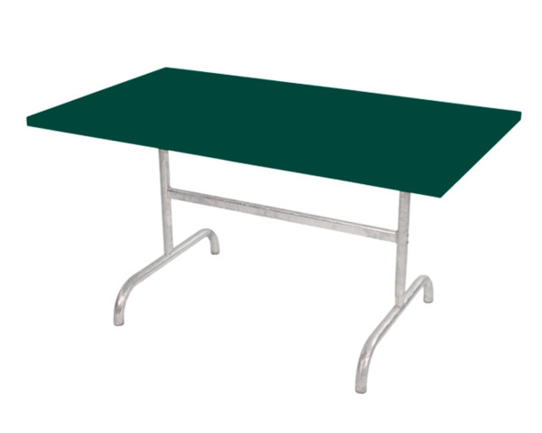 Gartentisch Säntis 140 x 80 cm Tannengrün/Feuerverzinkt - bowi.ch