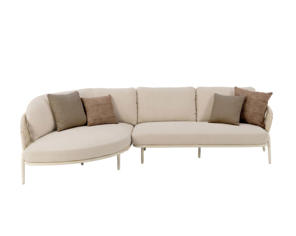 organische Garten Lounge Set Ares in Light Taupe von Zebra - bowi.ch