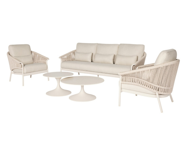 Garten Lounge Set Santorini 5er Camel sand Suns - bowi.ch