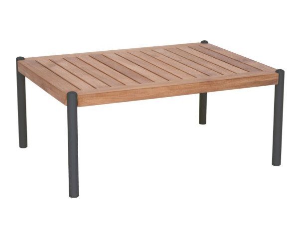 Beistelltisch Garten Taro 80 x 60 x 35 cm Teakholz Anthrazit von Stern - bowi.ch