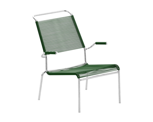 Lounger Säntis HL Spaghetti mit Armlehne Tannengrün - bowi.ch