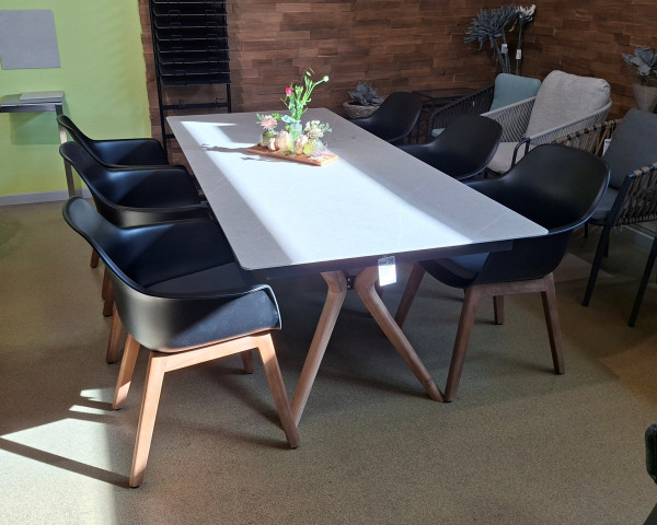 Gartentisch ATLAS REH - DENVER 210 / 270 / 330 x 95 Adia / Teakholz - bowi.ch