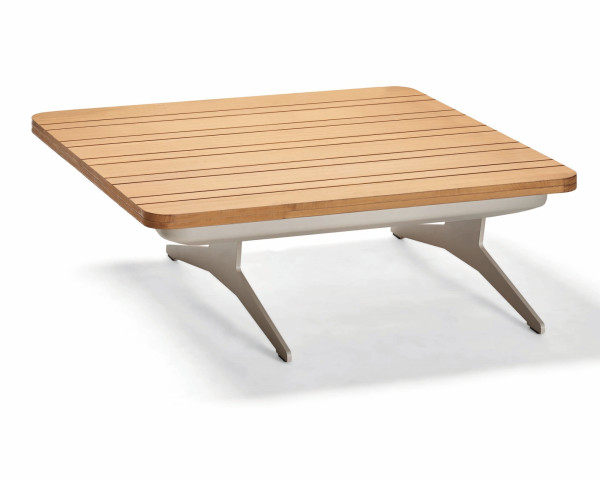 Beistelltisch Garten Enya Greige / Teakholz 84 x 84 cm von Stern® - bowi.ch