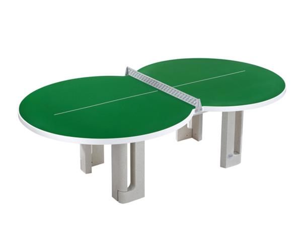 Tischtennistisch in flacher 8-Form Grün - bowi.ch