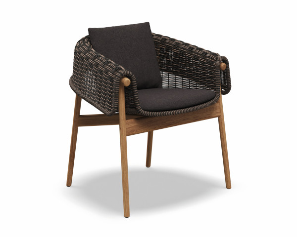 Gloster Gartensessel Wrap Willa Peat / Umber / Teakholz - bowi.ch