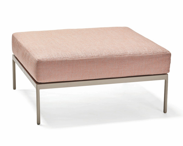 Garten Lounge Coco Hocker / Ottoman Greige / Lychee Stern® - bowi.ch