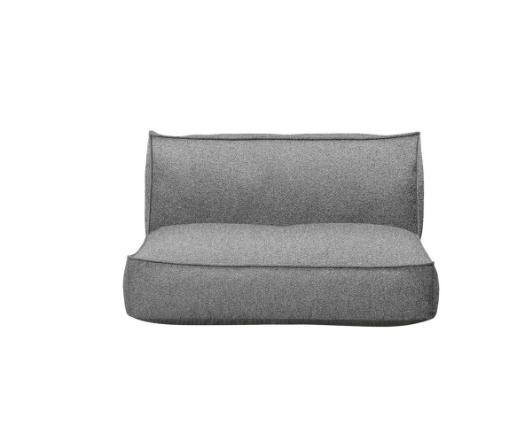 Garten 2er-Sitzsofa STAY Stone Bouclé Freistehend Frontansicht - bowi.ch