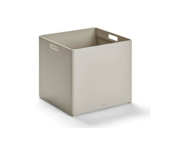 Outdoor Pflanzengefäss 40 x 40 x 35 cm ALU Greige Stern - bowi.ch