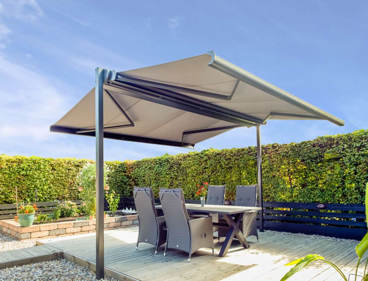 Freistehende Sonnenschutz Markise Boxmobil OS7000 | BOWI Gartenmbel +  Spielplatz