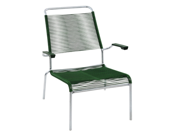 Lounger Säntis HL Spaghetti mit Armlehne Tannengrün Schaffner - bowi.ch