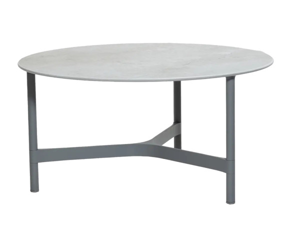 Beistelltisch Garten Twist mittel Ø 90 fossli grey / Light grey Cane-line - bowi.ch