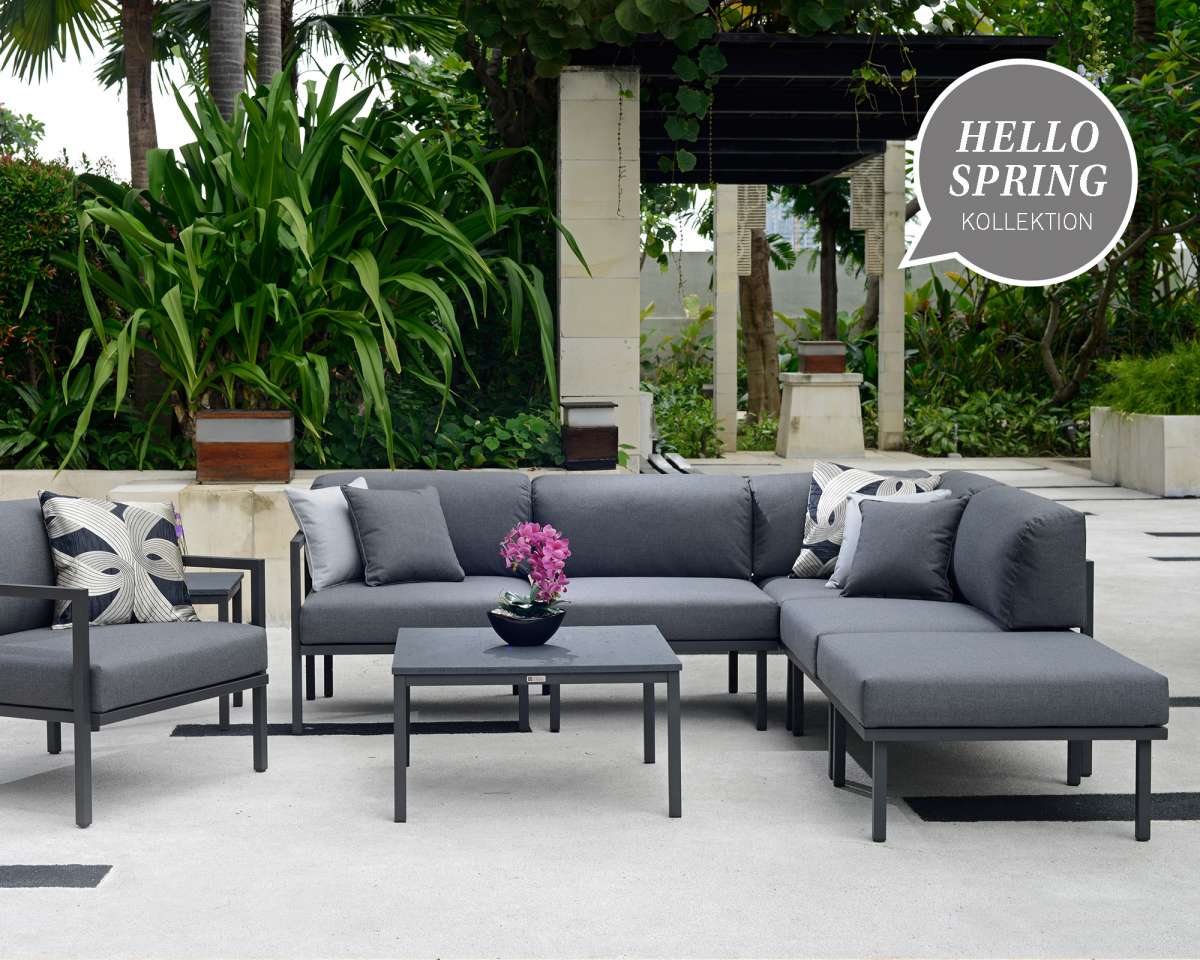 Garten Lounge Urbain Anthrazit Set bowi.ch