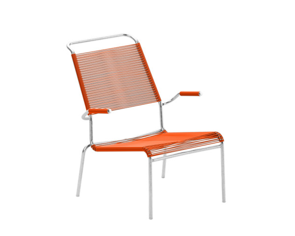 Lounger Säntis HL Spaghetti mit Armlehne Orange - bowi.ch