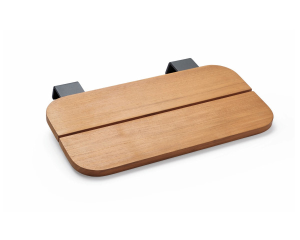 Anstecktisch Enya Anthrazit / Teakholz 29 x 41 cm - bowi.ch