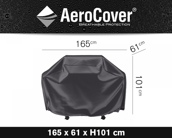 Schutzhülle für Gasgrill AeroCover® in Grösse 165 x 61 xH101 cm - bowi.ch