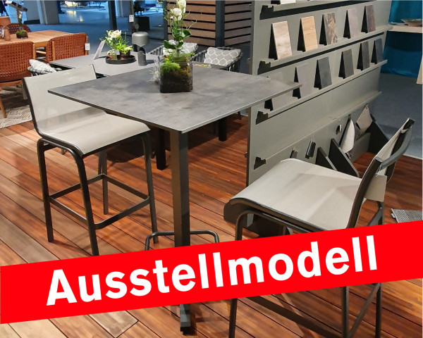 Ausstellmodell Gartenbar Set Manhattan Lugano Stone Kiesselgrau - bowi.ch