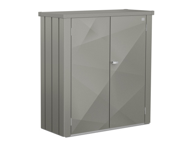 Romeo® M X-Design quarzlgrau-metallic Biohort Terrassenschrank - bowi.ch