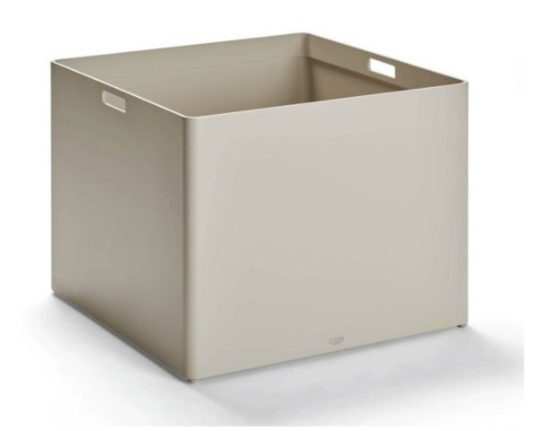 Outdoor Pflanzengefäss 60 x 60 x 45 cm ALU Greige Stern - bowi.ch