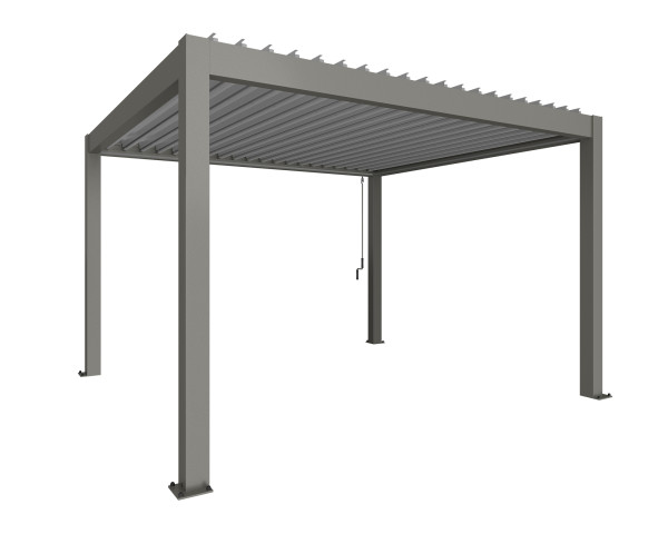 Biohort Pergola 3 x 3.5 m quarzgrau-metallic / silber-metallic - bowi.ch