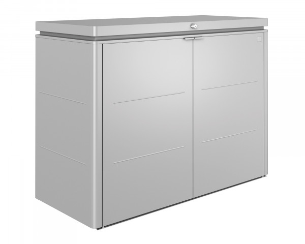 Biohort Highboard 160 in der Farbe Silber-metallic freigestellt - bowi.ch