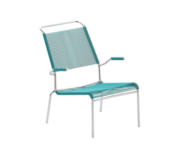 Lounger Säntis HL Spaghetti mit Armlehne Türkis - bowi.ch
