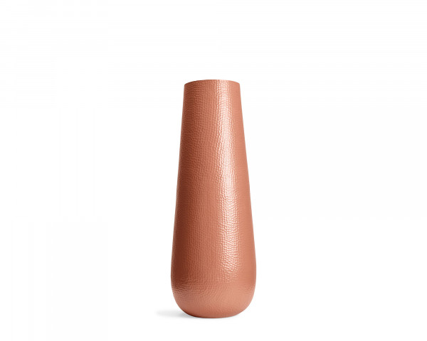 Outdoor-Vase Vasi mittel Ø 37 cm / H 100 cm Aluminium Terra Coral - bowi.ch