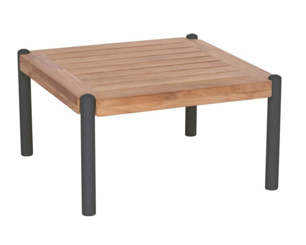 Beistelltisch Garten Raro 50 x 50 x 28 cm Teakholz Anthrazit von Stern - bowi.ch