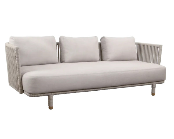 Garten Lounge Sofa Moments 3-Sitzer Sand Cane-line - bowi.ch