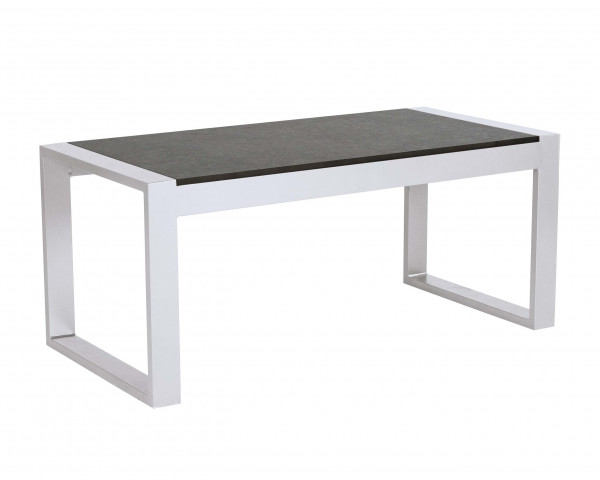 Beistelltisch Allround Holly Aluminium Weiss HPL Einlage Gartenmöbel - bowi.ch