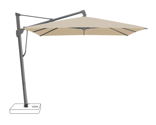 SOMBRANO® S+ 350 x 350 cm Cream Anthrazit Glatz Sonnenschirm - bowi.ch