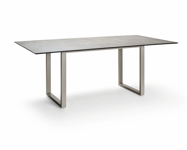 Gartentisch Miguel HPL 160 Flint / Greige - bowi.ch