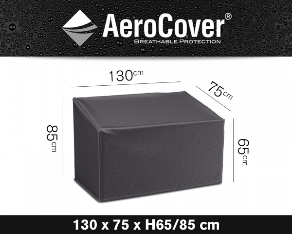 Schutzhülle für Gartenbänke AeroCover® in Grösse für 130 x 75 x H65/85 cm - bowi.ch