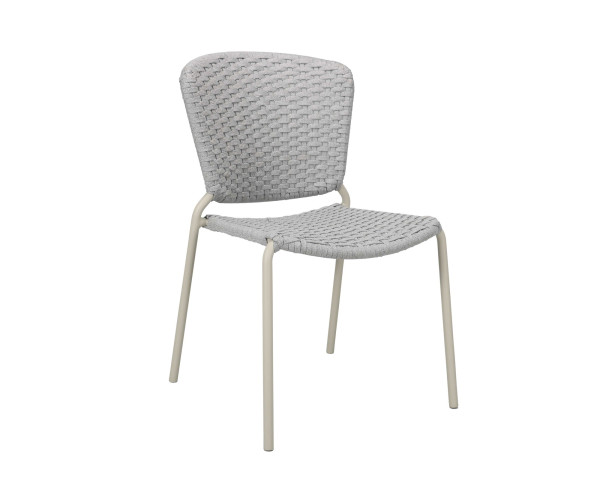 Gartenstuhl Vamax flach geschnürt o. Arml. Light Grey Gate Living - bowi.ch
