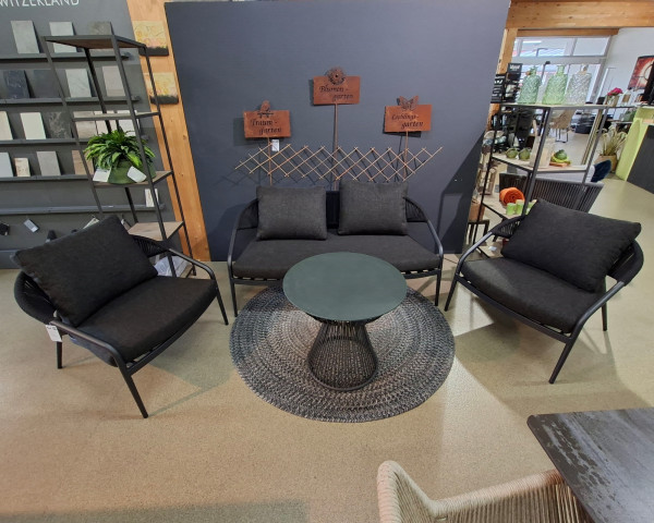 Garten Lounge Set Pixel - Arosa geschnürt 2er Sofa 2 x Sessel 1 x Beistelltishc - bowi.ch