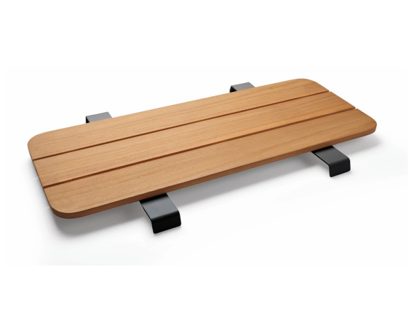 Verbindungstisch Enya Anthrazit / Teakholz 48x 84 cm - bowi.ch