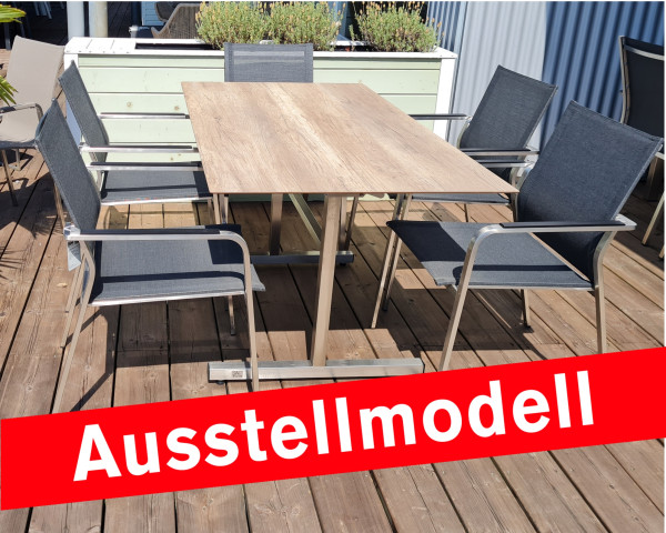 Ausstellmodell Gartentisch Set Pin Bistro Espanyol klappbar stapelbar - bowi.ch