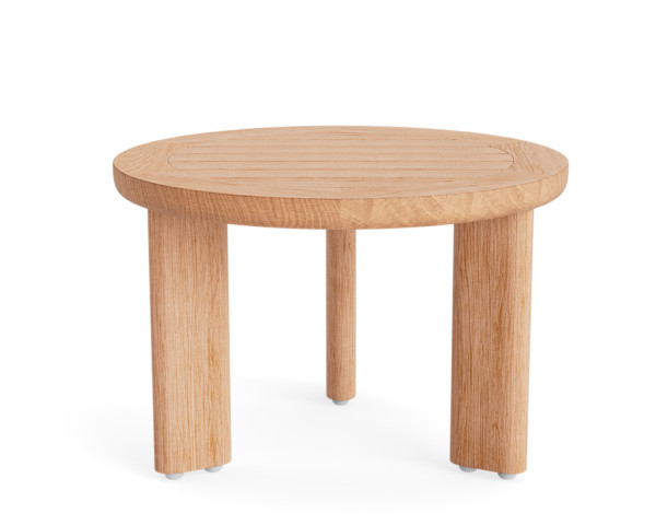 Beistelltisch Garten Andalucia Ø 60 x 40 cm Teakholz - bowi.ch