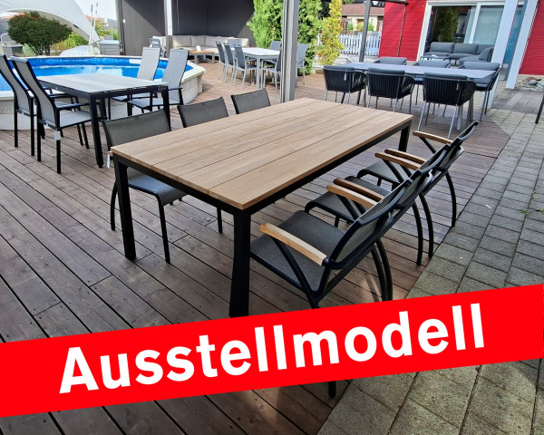 Ausstellmodell Gartentisch Set Laris Teak Allround - bowi.ch