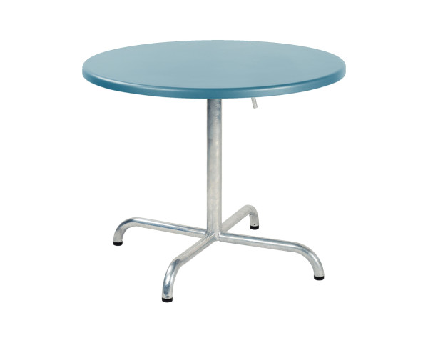 Salontisch Davos Ø 75 cm Pastellblau / Feuerverzinkt von Schaffner - bowi.ch