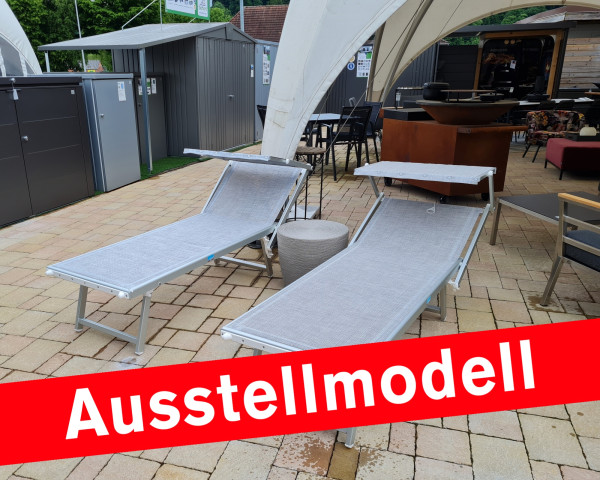 Ausstellmodell 2 Sonnenliege Ulisse-Atena mit Beistelltisch - bowi.ch
