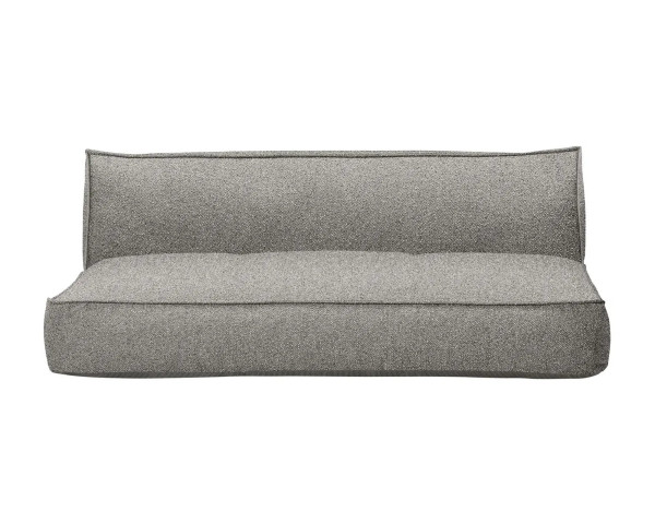 Garten 3er-Sitzsofa STAY Earth Bouclé Frontansicht Freistehend - bowi.ch