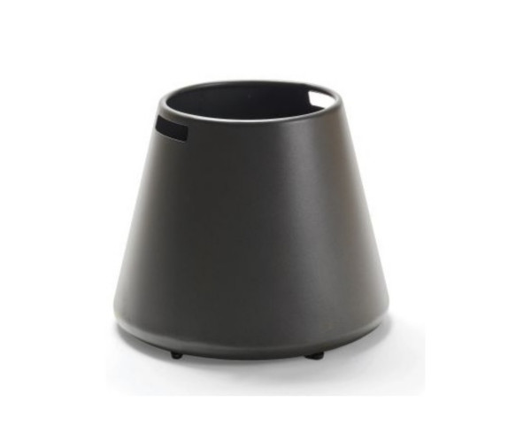 Outdoor Pflanzengefäss konisch 45 / 30 x 35 cm cm ALU Anthrazit konisch - bowi.ch